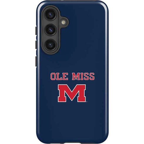 University of Mississippi Ole Miss Blue Galaxy S24 Plus Impact Case